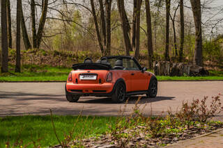Прокат Mini Cooper S Cabrio (оранжевый, 2005) — аренда авто в Калининграде — фото 5