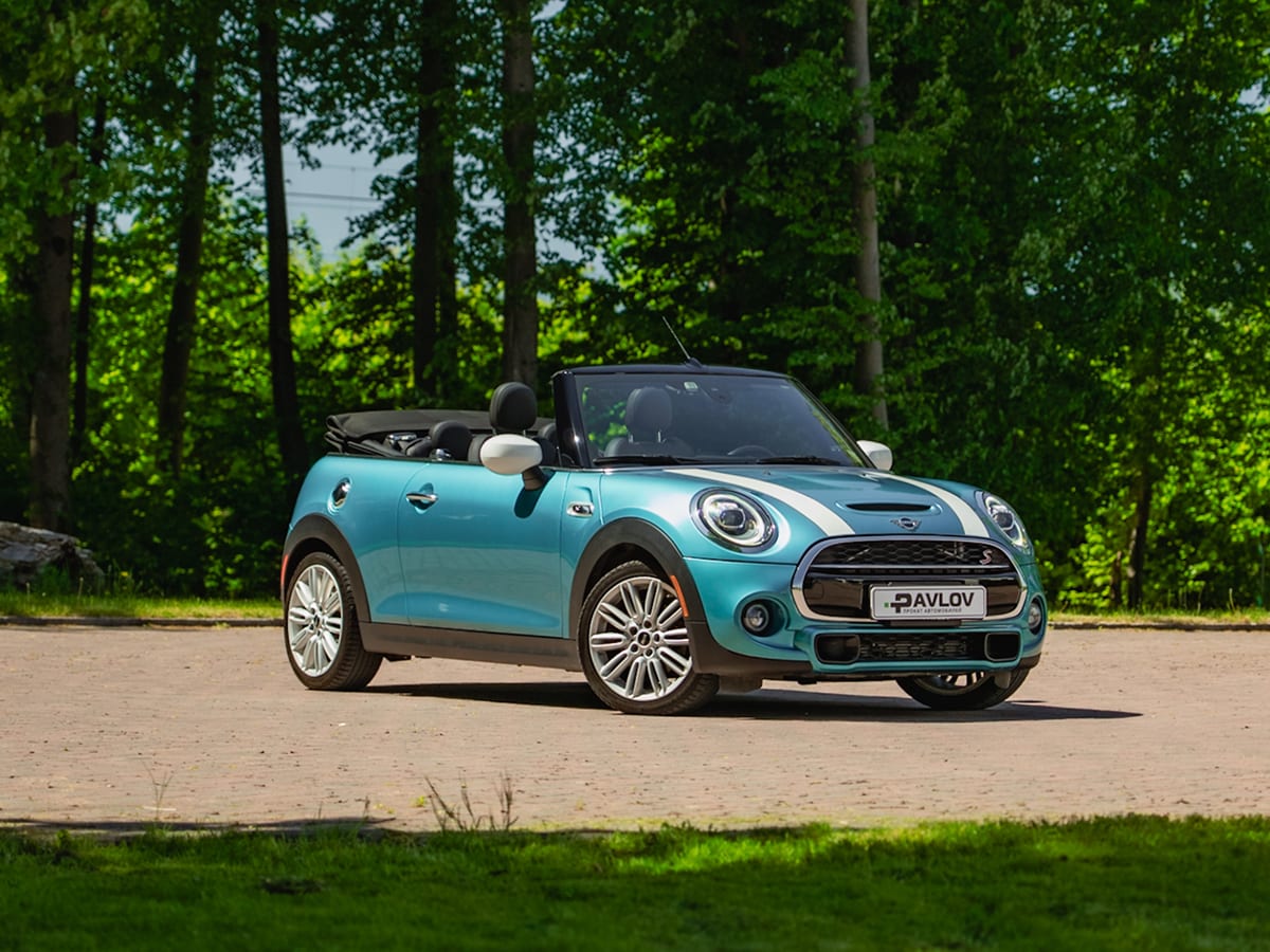 Прокат Mini Cooper S Cabrio (бирюзовый, 2020) — аренда авто в Калининграде